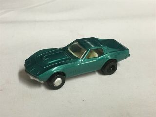 Vintage Light Green Jet Wheels Chevy Corvette Diecast Toy Vehicle