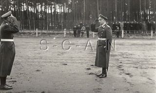Wwii German Large Rppc - Luftwaffe Oath Ceremony - Officer - Sword - Salute