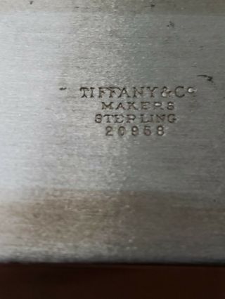 Vintage Small Sterling Silver Tray By Tiffany & Co. ,  Box