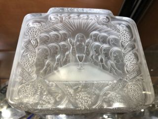 A Stunning & Rare Early Lalique France " La Sainte Cene " Last Supper Paperweight