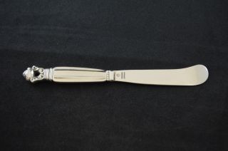 Georg Jensen Acorn All Sterling Silver Butter Spreader - 5 - 7/8 