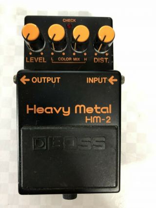 Boss Hm - 2 Distortion Guitar Effect Pedal Mij Vintage