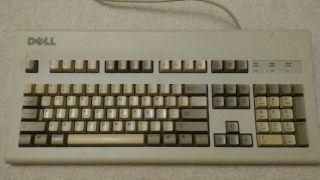 Vintage Dell Ps/2 Beige At101w Mechanical Keyboard Gyum90sk At101w Blk Alps