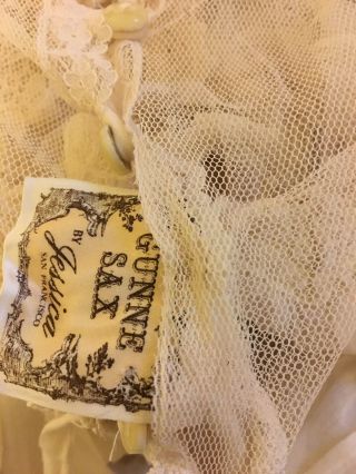 Vintage Gunne Sax By Jessica Ivory Lace Prairie Boho Wedding Dress Maxi Size 6/8 6