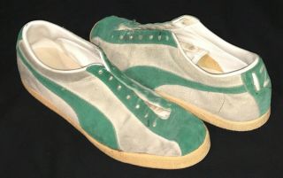 Authentic Puma Custom 12 Custom Made For Joe Namath Worn Sneakers Shoes Rare