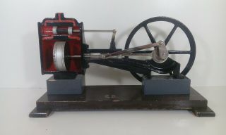 Vintage Steam Engine Motor Model Iron Cast Physics Class Demonstration