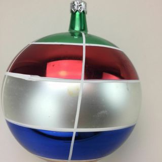 Christopher Radko Vintage 1988 Contemporary Sphere Christmas Ornament 88 - 054 - 0 4