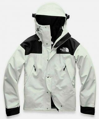 The North Face 1990 Mountain Jacket Gtx Gore Tex S Tin Grey Vintage White Orange