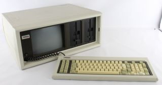 Vintage Compaq Ibm Suitcase Pc Computer & Keyboard Ser 1440050544