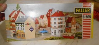 Vintage Faller Ho B - 925 City Row Buildings Kit Ams Slot Car