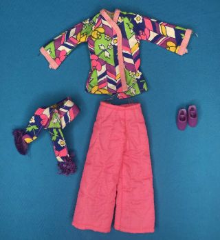 1972 Vintage Kenner Blythe Doll Lounging Lovely Outfit Clothes Shoes