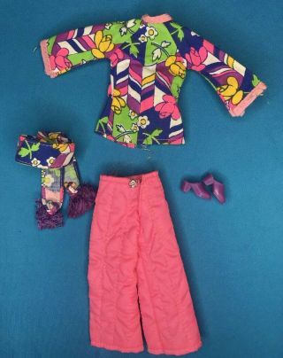 1972 Vintage Kenner Blythe Doll LOUNGING LOVELY Outfit Clothes Shoes 2