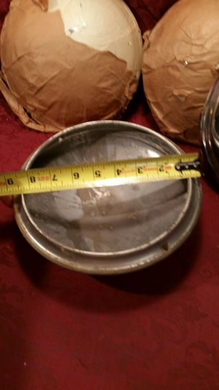 Vintage Automobile HubcapS set of 4 Dog Dish /Baby Moon? 6