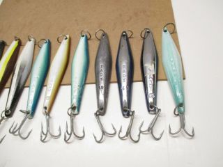 VINTAGE TUNA LURES TADY 45 SET OF 11 JIGS ALL SURFACE 2