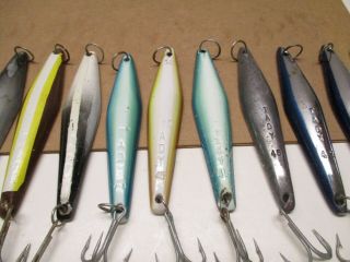 VINTAGE TUNA LURES TADY 45 SET OF 11 JIGS ALL SURFACE 3