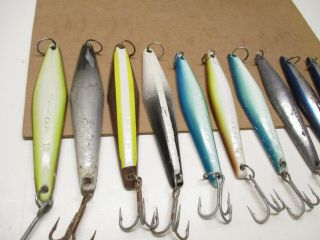 VINTAGE TUNA LURES TADY 45 SET OF 11 JIGS ALL SURFACE 4