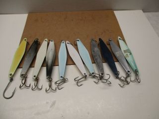 VINTAGE TUNA LURES TADY 45 SET OF 11 JIGS ALL SURFACE 5