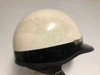 Vintage Bell Toptex Police Half Motorcycle Helmet Size Small 4