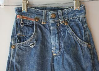 1950s Boy ' s Denim Jacket and Pants Studded Western Cowboy Snaps Baby Toddler 8