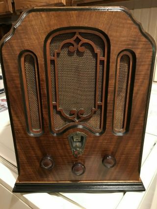 Vintage Radio Deforest Crosley Model 245 Tombstone Very Rare - Made In Canada