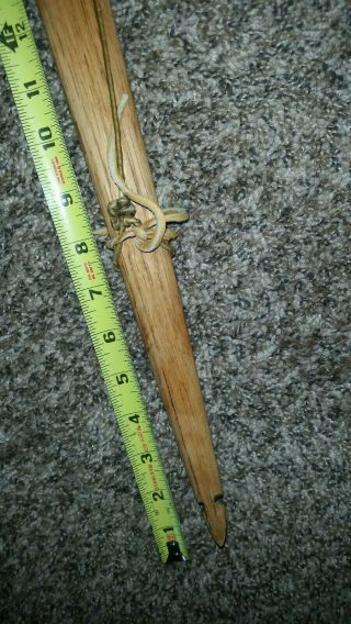 Vtg Native American Hand Made Warrior Bow and Quiver with Arrows LARGE 59 