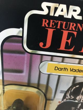 1983 Vintage Kenner Star Wars Return of the Jedi ROTJ Darth Vader MOC 77 Back 12