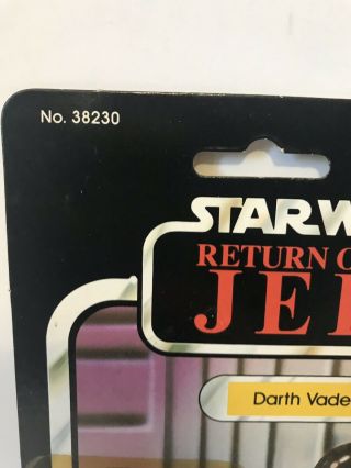 1983 Vintage Kenner Star Wars Return of the Jedi ROTJ Darth Vader MOC 77 Back 4