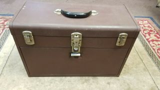 vintage starrett machinist tool box 7 drawer 8