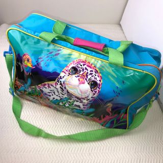 Lisa Frank Rainbow Reef Seal 90s Neon Rare Vintage Shoulder Overnight Carry Bag