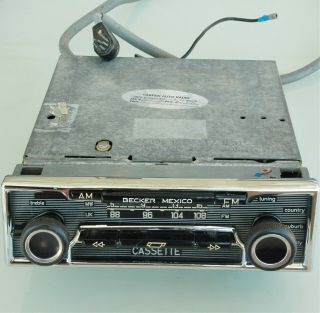 Vintage Mercedes Benz Becker Mexico Model 485 Oem Am/fm Cassette Player - As - Is