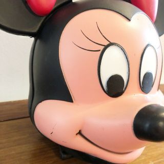 Vintage Walt Disney Aladdin Co.  Minnie Mouse Head Lunchbox No Thermos 2