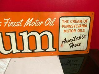 Vintage Oilzum Pennsylvania Motor Oil 44 