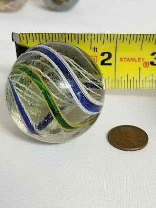 Rare Vintage Antique German Swirl Marble