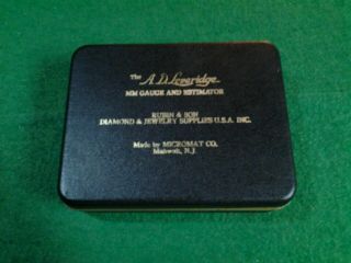 VINTAGE A D LEVERIDGE MM GAUGE ESTIMATOR MODEL 72 US CASE BOX 5