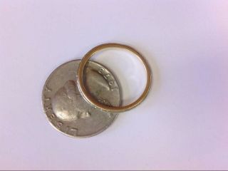 Plain and Simple Vintage 14K Y/W Gold Thin Band Ring.  8.  5 US Size.  BUY NOW 5
