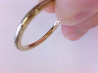 Plain and Simple Vintage 14K Y/W Gold Thin Band Ring.  8.  5 US Size.  BUY NOW 6