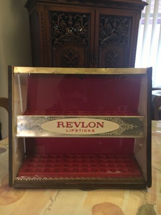 Vintage/art Deco Revlon Lipstick Store Display Case Holder Holds 72 1950’s ?
