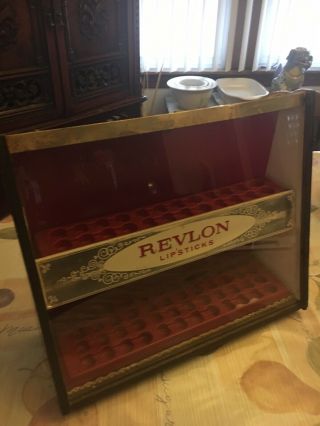 Vintage/art Deco Revlon Lipstick Store Display Case Holder Holds 72 1950’s ? 2