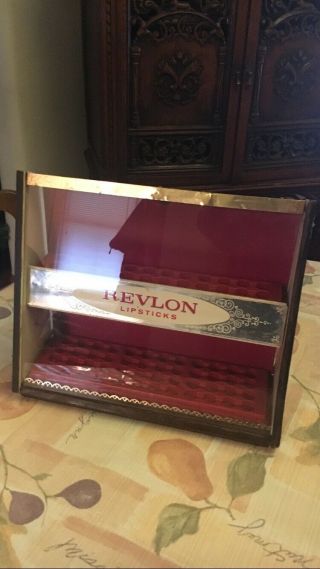 Vintage/art Deco Revlon Lipstick Store Display Case Holder Holds 72 1950’s ? 3