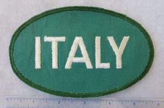 Ww2 Vintage Us Army Italy Patch On Twill For Italian Pow Prisoner Of War Jacket