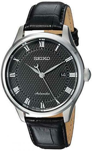 Pre - Owned Seiko Black Dial Pattern Automatic Cal.  4r35 Srpa97 Case 42mm Men 