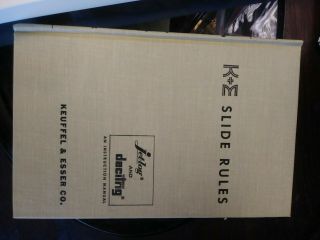 1966 VINTAGE KEUFFEL & ESSER Co.  SLIDE RULE,  Duplex Decitrig 68 - 1210 4