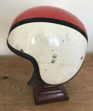 Vintage Made In England Everoak Motorcycle / scooter Helmet,  Cool Colours 2