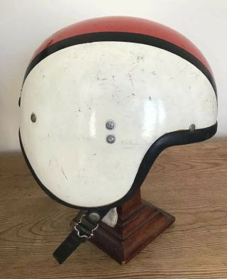 Vintage Made In England Everoak Motorcycle / scooter Helmet,  Cool Colours 3