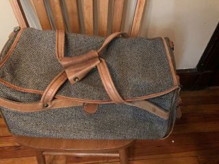 Vintage Hartmann 21 " Duffel Bag Tweed Carry On Travel Weekender Nos W Lock &keys