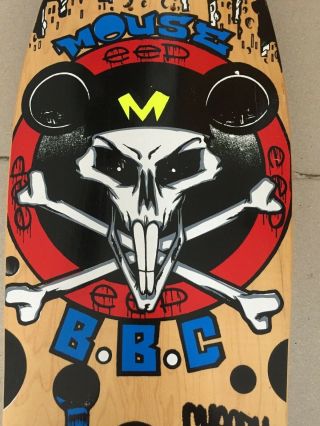 Vintage OG Skateboard B.  B.  C.  Mouse.  Zorlac Alva Powell Peralta Santa Cruz Vans 5