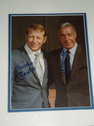 Mickey Mantle,  Joe Dimaggio Ny Yankees Signed Autographed Candid 8x10 Rare