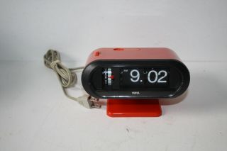 Vintage Copal Orange Flip Alarm Clock Model Rp - 233 Japan Euc