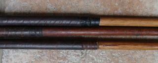 3 Antique Vintage 1915 J.  Macgregor Hickory Wood Shaft Golf Clubs Bobbie Iron 8