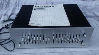 Vintage Pioneer Graphic Equalizer Model Sg - 9500 With Booklet